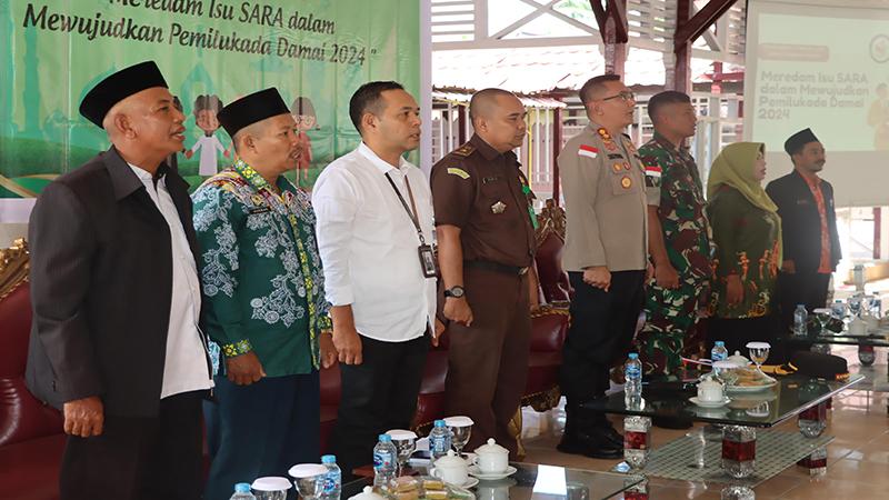 Temu Dialog Pemuka Lintas Agama, Kapolres Sambas Ajak Wujudkan Pilkada Damai