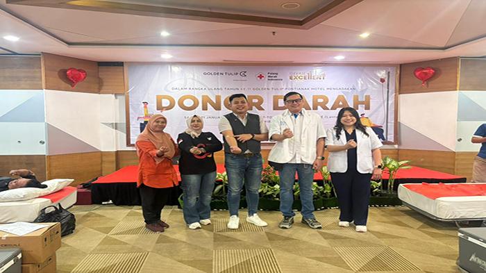 Golden Tulip Pontianak Gelar Aksi Donor Darah dalam Rangka HUT ke-11 Hotel