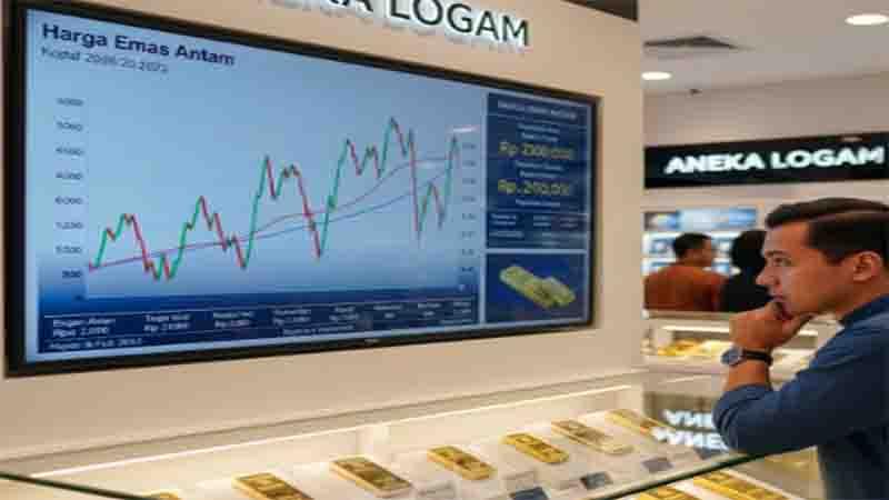 Grafik Harga Emas Hari Ini Antam dan Pegadaian Melejit Tinggi! Cek Nilai Buyback Terbaru