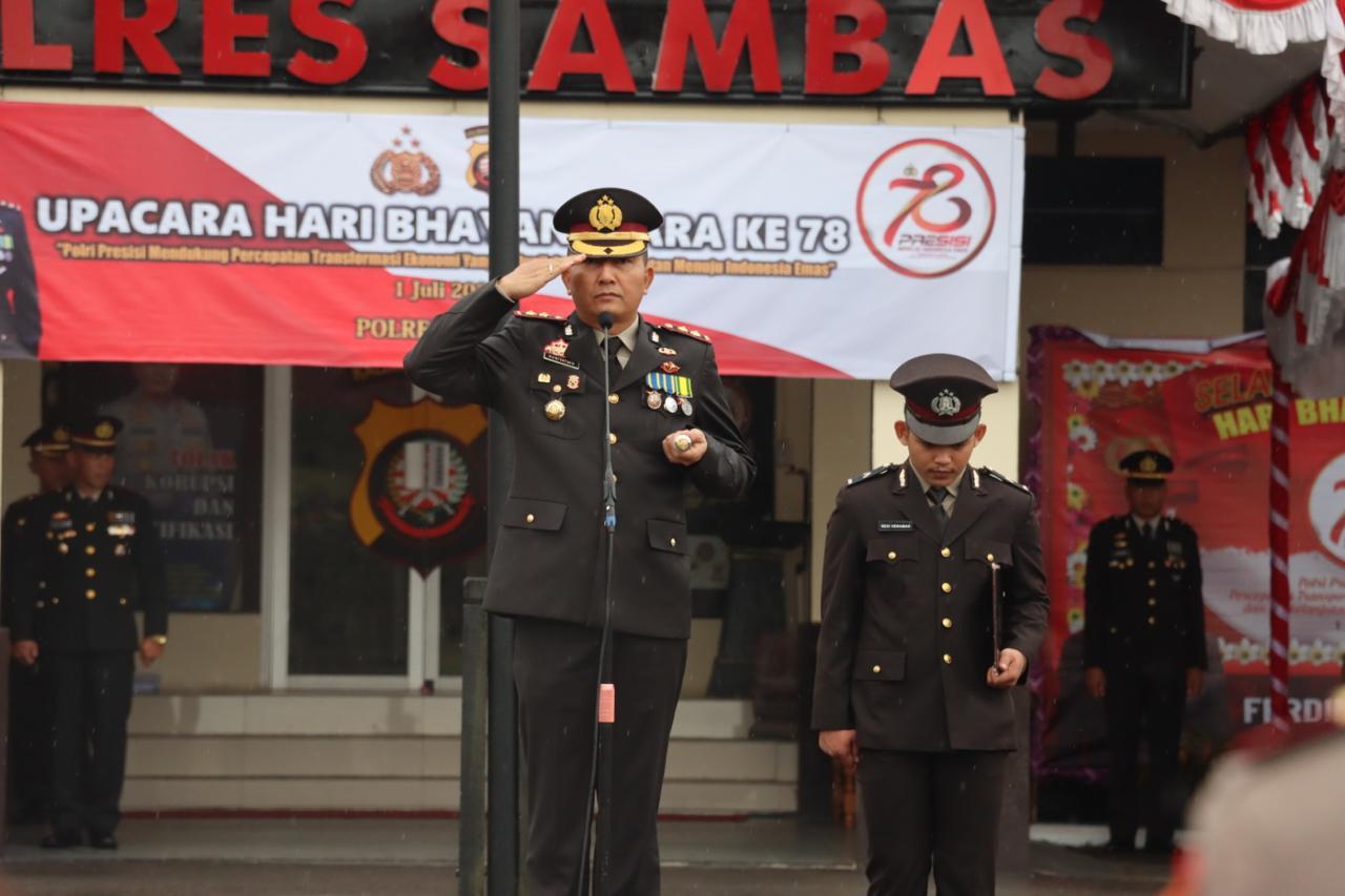 Polres Sambas dapat Kejutan dari Kodim 1208/Sambas dan Batalyon 645 Gardatama Yudha
