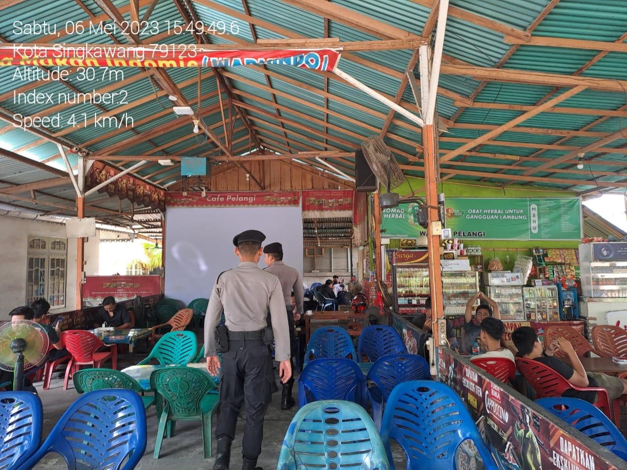 Berikan Rasa Aman kepada Masyarakat Personel Sat Samapta Polres Singkawang Tingkatkan Patroli