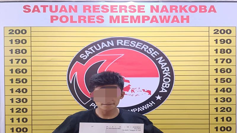 Satresnarkoba Polres Mempawah Tangkap Pengedar Sabu di Sungai Kunyit, Total Barang Bukti 6,85 Gram