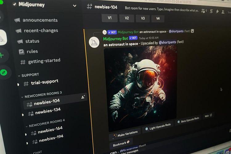 Apa Itu Midjourney, Program Yang Bisa Masukkan Perintah Teks Untuk Mendapatkan Gambar