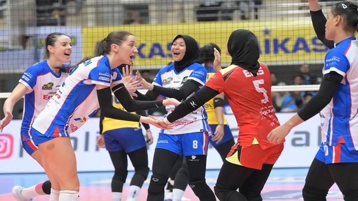 Hasil Proliga 2025 Putri Hari ini, Jakarta Pertamina Enduro Menang 3-1 atas Bandung Bjb Tandamata