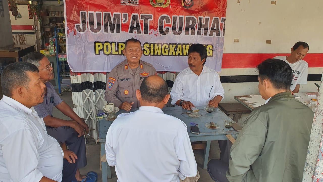 Polres Singkawang Gelar Jumat Curhat, Tampung Keluhan Warga Singkawang Selatan