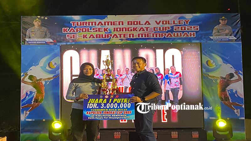 Wakapolres Mempawah: Turnamen Voli Kapolsek Jongkat Cup Bukti Kepedulian Polri Lewat Olahraga