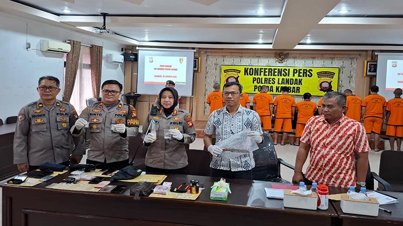Polres Landak Beberkan Penanganan Kasus Periode Juli-Agustus 2025