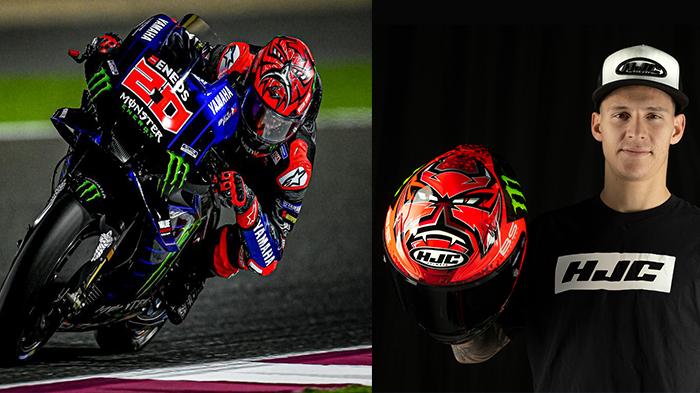 Kalender 2023 MotoGP! Fabio Quartararo Pakai Helm Baru dengan Desain El Diablo