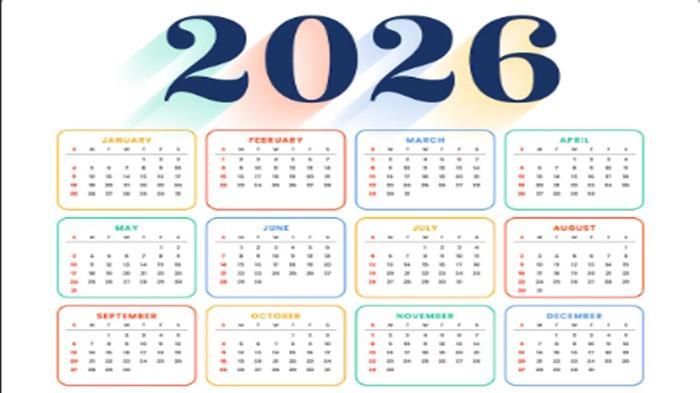 Inilah Daftar Hari Libur Tanggal Merah di Kalender Tahun Baru 2026 Mulai Januari