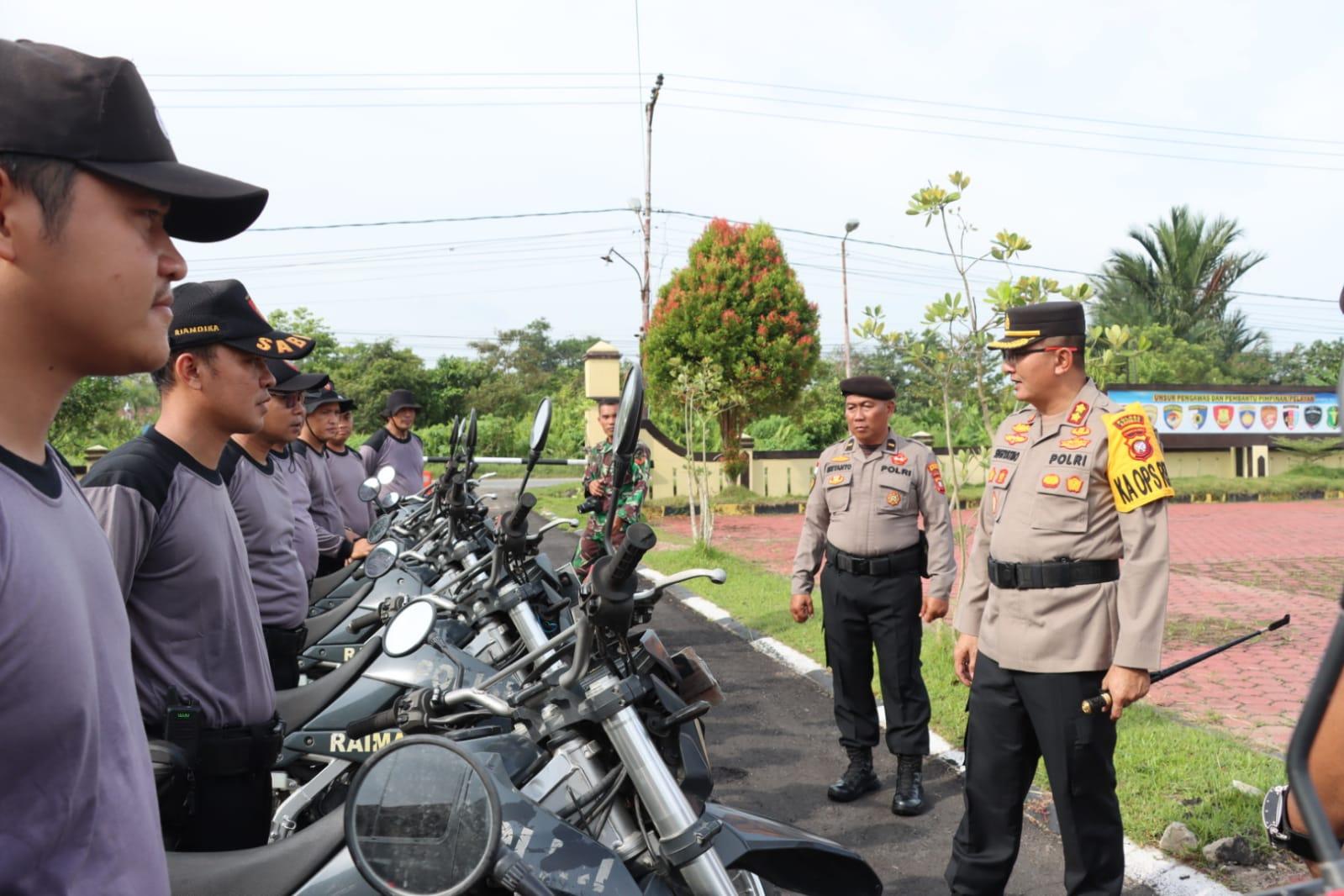 Kapolres Sambas Pimpin Apel Kesiapsiagaan Antisipasi Karhutla