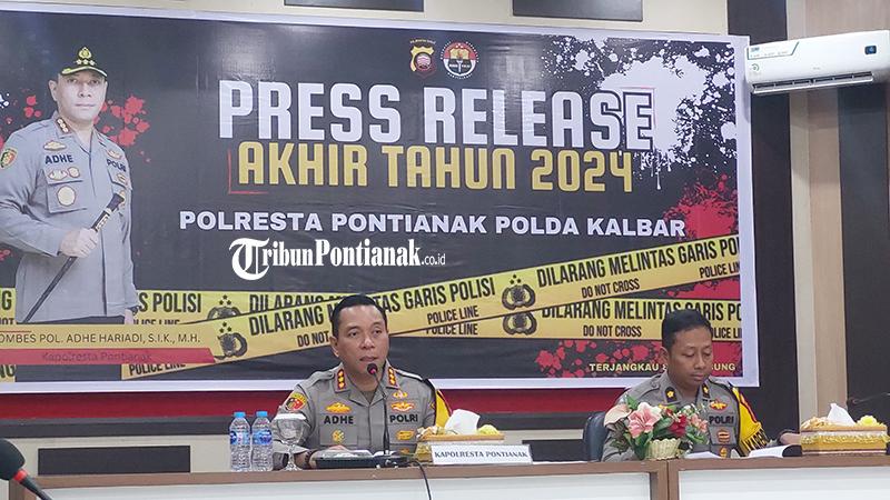 Sepanjang 2024, Polresta Ungkap 498 Kasus Pencurian di Pontianak, Curanmor Paling Dominan