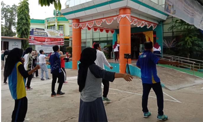 Prodi MSDP UNU Kalbar Ikut Berpartisipasi Senam Sehat dan Bugar yang Diselenggarakan BKIPM Pontianak