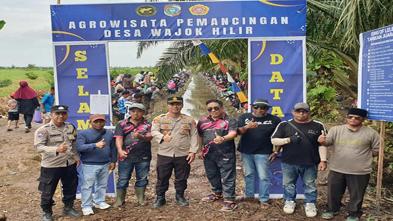 Kapolsek Jongkat Ikut Sukseskan Turnamen Mancing King of Lele Meriahkan HUT ke-80 RI di Wajok Hilir
