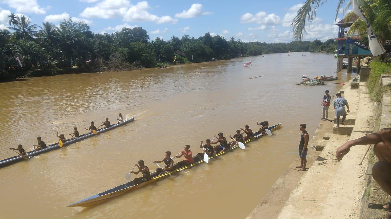 Hadiri Perlombaan Sampan Bidar, Ini Imbauan yang Disampaikan Kapolsek Ngabang