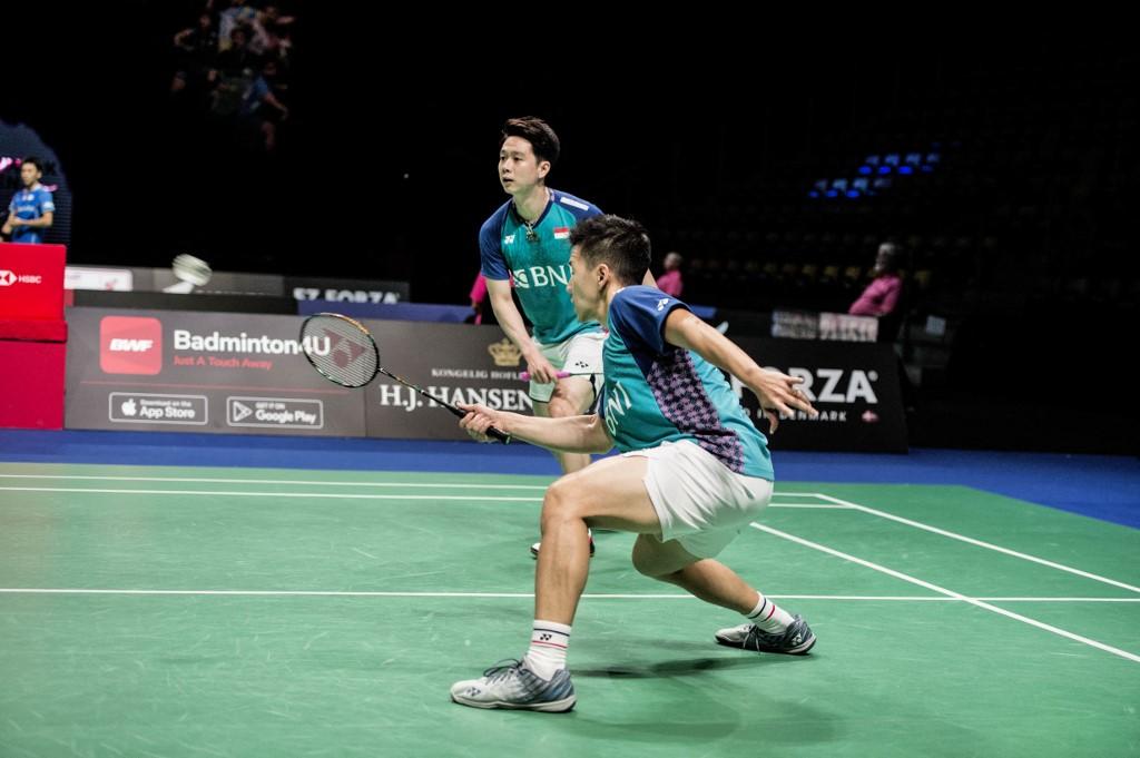 Marcus Kevin Kalah dari Leo Rolly Carnando/Daniel Marthin Set 1 Livescore BWF Denmark Open 2022