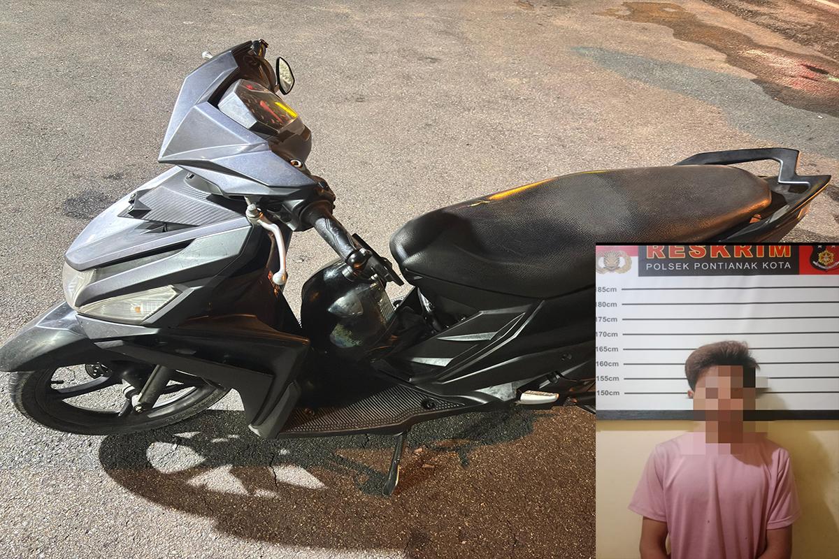 Tak Berkutik, Pelaku Curat di Pontianak Kota Ditangkap Usai Curi Motor di Mess