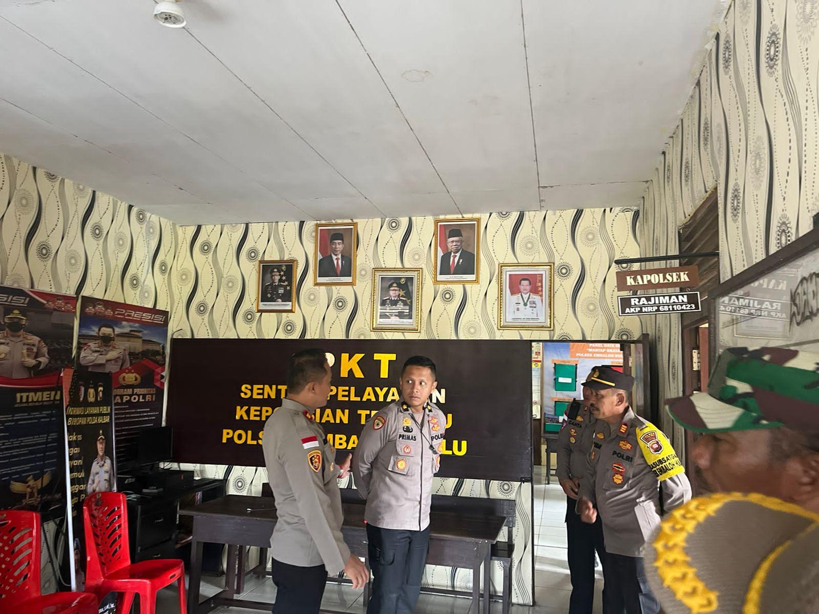 Pamatwil Polda Kalbar Monitoring Pencoblosan Pemilu Tahun 2024 Daerah Perbatasan Polres Kapuas Hulu