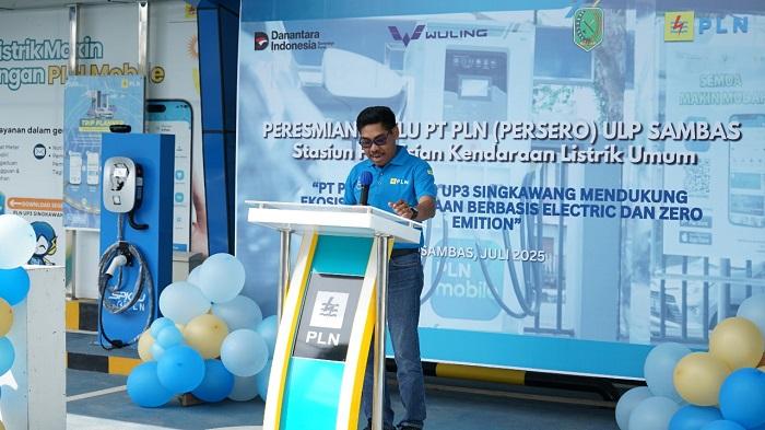 Semarak Hari Kemerdekaan PLN Resmikan SPKLU Pertama di Kabupaten Sambas