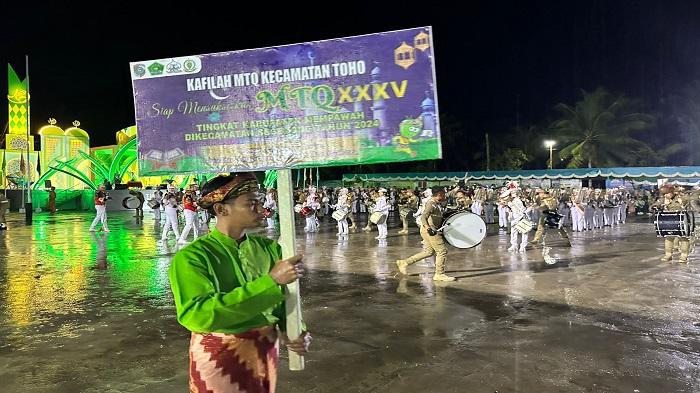 Bupati Erlina Resmi Buka MTQ ke-35 Tingkat Mempawah di Segedong di Tengah Guyuran Hujan