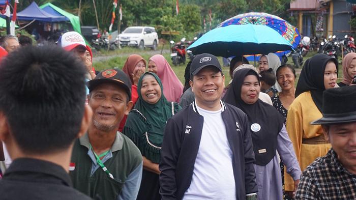 Lomba Kasti Dalam Rangka HUT Kemerdekaan di Desa Bukit Segoler Sambas Berlangsung Meriah
