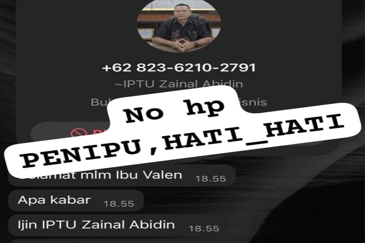 Waspada! Nomor WhatsApp Mengatasnamakan Kasat Reskrim Polres Sekadau Dipastikan Palsu - Tribunpontianak.co.id