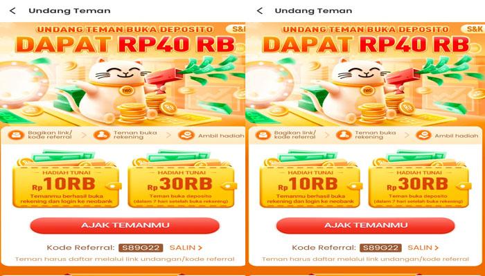Keuntungan Menggunakan NeoBank, Bebas Transfer dan Reward Tiap Hari