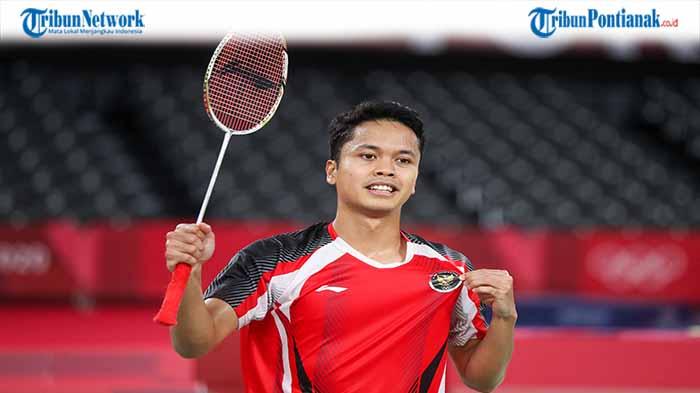 Peringkat Tunggal Putra BWF Anthony Sinisuka Ginting Naik 6 Poin ke Peringkat 7