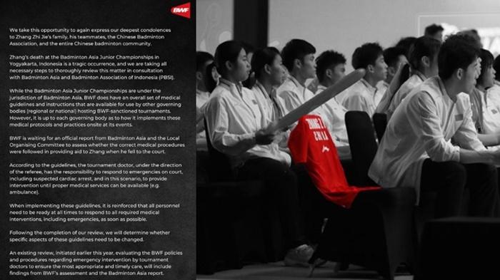 Pernyataan Resmi BWF Tentang Kematian Zhang Zhi Jie: Singgung Protokol Medis Penyelenggara Turnamen