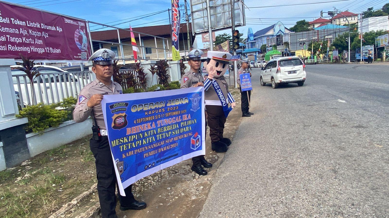 8 Hari Operasi Zebra Kapuas 2023, Satlantas Polres Sanggau Beri 650 Teguran ke Pengendara