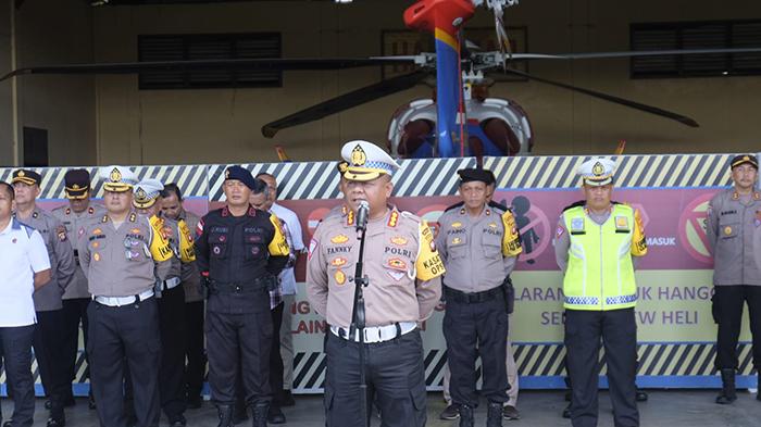 Arahan Kasatgas Kamseltibcar Lantas Kepada Seluruh Personel Satgas Operasi Mantap Brata Kapuas