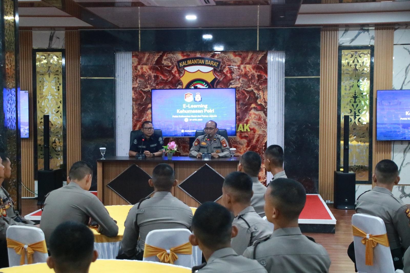 Perkuat Kompetensi Kehumasan, Bidhumas Polda Kalbar Gelar E-Learning bagi Personel Dit Samapta