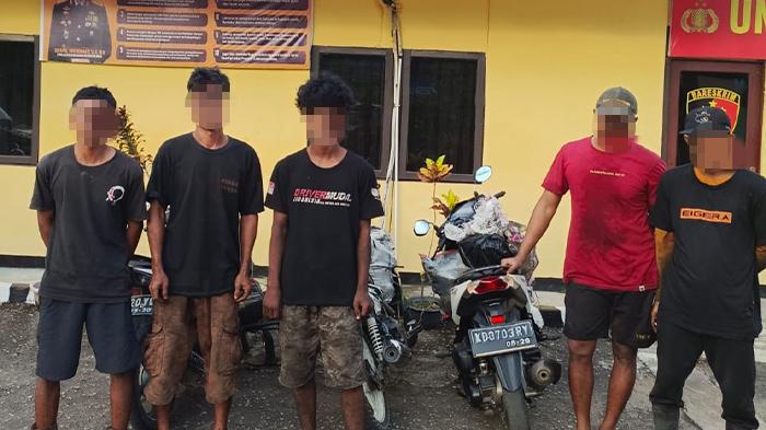 8 Pemulung Diamankan Usai Jarah Barang Bekas Kebakaran di Sintang