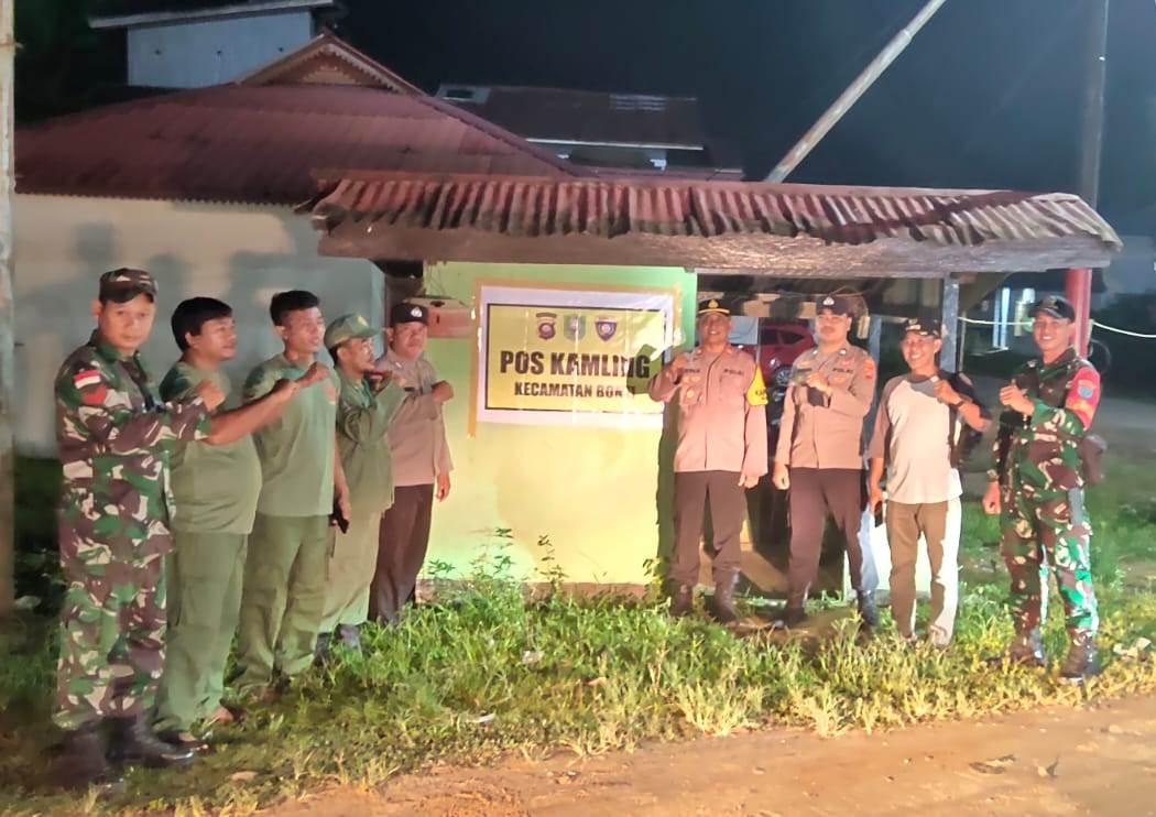 Personel Polsek Bonti Patroli Sambang ke Poskamling, Perkuat Sinergi Menjaga Keamanan Lingkungan