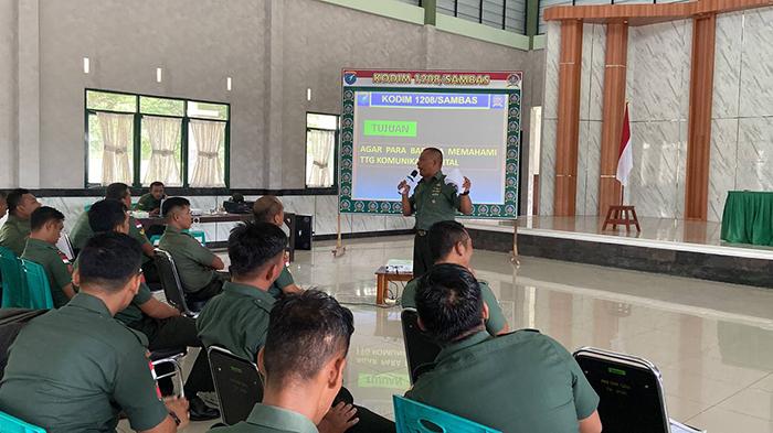 Pertebal Kesiapan Prajurit, Kodim Sambas Latih Binsiap Apwil Kemampuan Teritorial