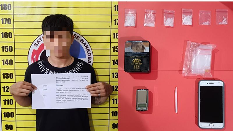 Residivis Sekaligus Pengedar Narkoba di Sungai Pinyuh Tak Berkutik Saat Diringkus Polisi