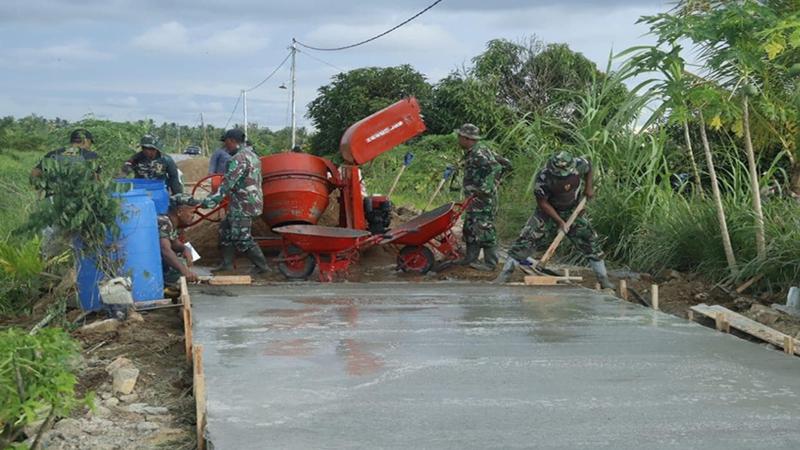 Pembangunan TMMD di Mempawah Semakin Berprogres, Dandim Harap Sasaran Tercapai