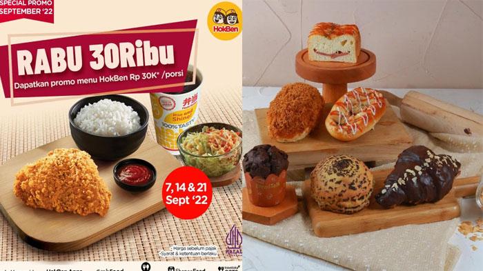 Promo Makanan 7 September 2022, Pizza Hut KFC McD Hokben JCO BreadTalk Dunkin Donuts Chatime A&W