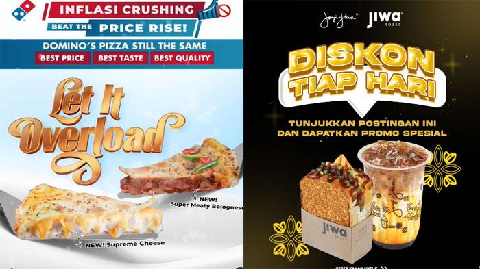 Promo Makanan 20 Desember 2022, Geprek Bensu Domino Pizza JCO Dunkin Donuts Chatime Kopi Kenangan