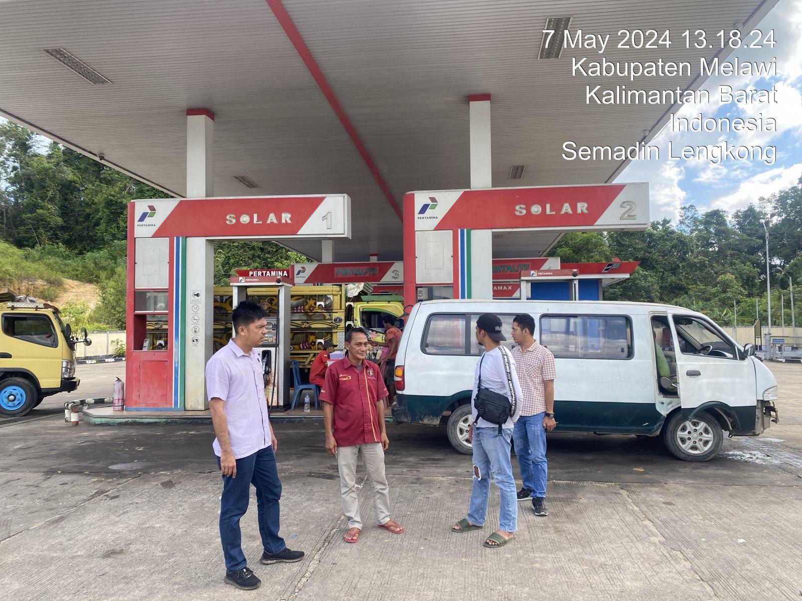 Respons Cepat Atas Informasi Penyalahgunaan Minyak Bersubsidi, Polres Melawi Cek SPBU