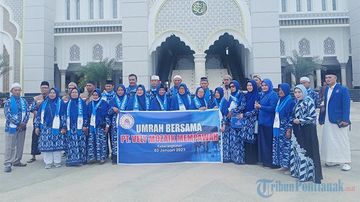 PT Vely Mozaik Mempawah Kembali Berangkatkan 35 Jemaah Umrah di Awal Tahun 2023