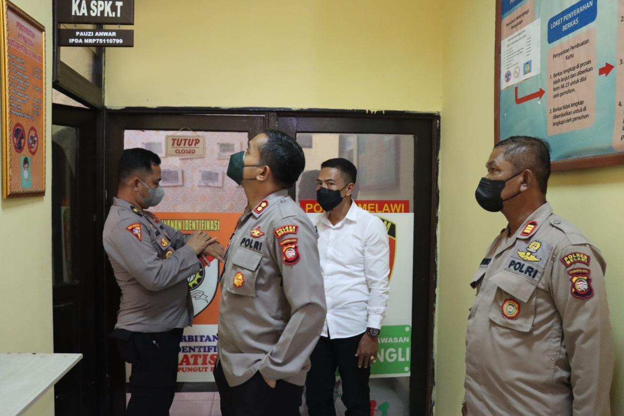 Kapolres Melawi Pantau Langsung Pelayanan Kepolisian di Lingkungan Polres Melawi