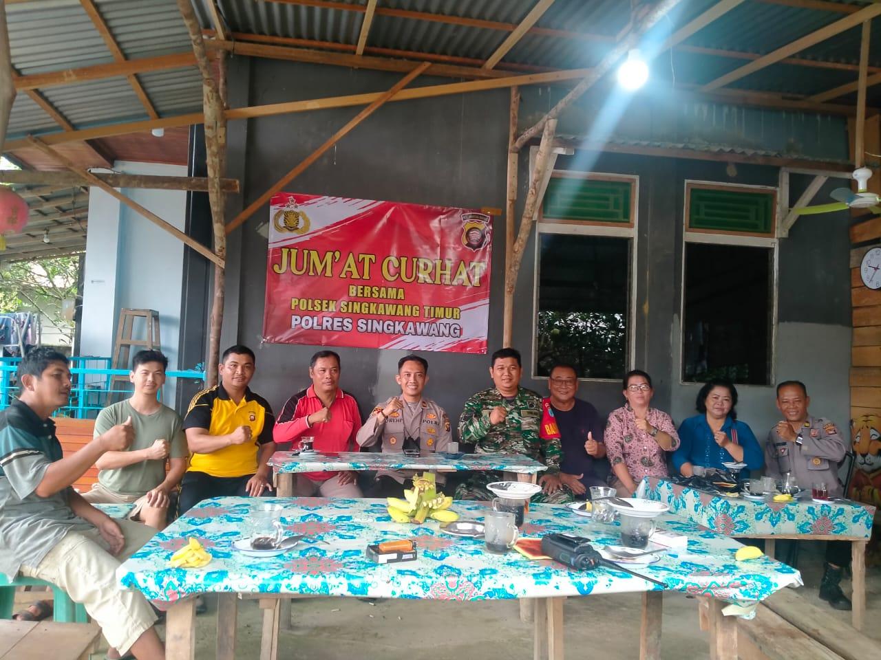 Polsek Singkawang Timur Adakan Jumat Curhat untuk Mendengarkan Langsung Keluhan Warga