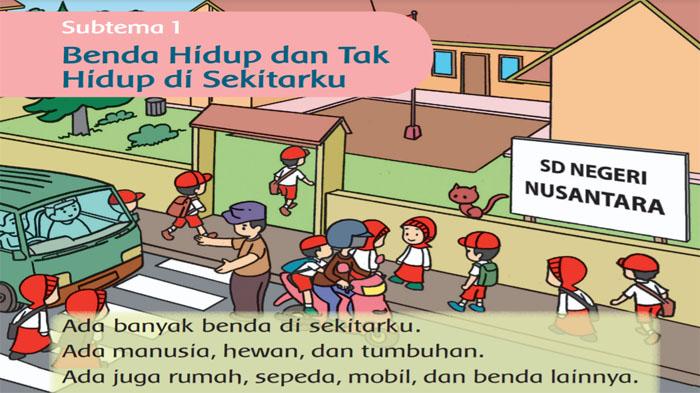 Soal dan Jawaban Tema 7 Kelas 1 Subtema 1 Benda Hidup dan Tak Hidup di Sekitar Kita Pilihan Ganda