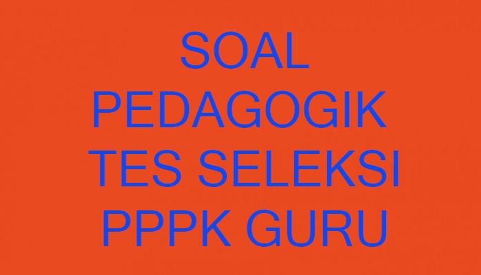 BOCORAN Soal Pedagogik Tes PPPK Guru serta Kunci Jawaban Ujian Seleksi P3K Guru Semua Mata Pelajaran