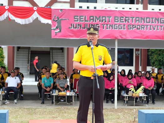 Resmi Membuka Turnamen Bola Voli Kapolres Cup 2023, Sugiyatmo: Junjung Tinggi Sportivitas