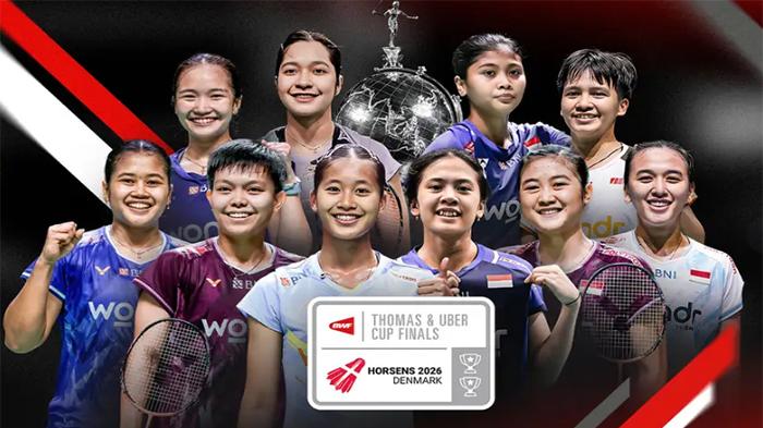 Live Hasil Uber Cup Hari Ini, Indonesia Vs Taiwan Perebutan Juara Grup C Uber Cup 2026