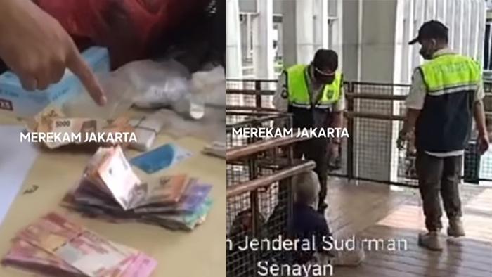 Viral Uang Belasan Juta di Perut Pengemis Senayan, Petugas Sampai Dibuat Kewalahan