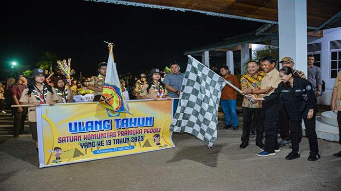 Wabup Farhan Lepas Lomba Peringatan HUT Ke-13 Sako Pramuka Peduli Ketapang