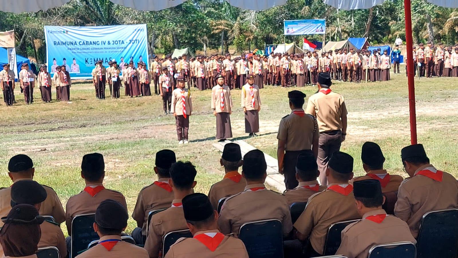 Puluhan Anggota Pramuka Penggalang dan Penegak Ikut Jambore di Bumi Perkemahan Batu Bekajang Sambas