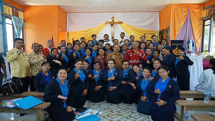 Ini Pesan Wabup Ontot Saat Menghadiri Pelantikan WKRI Santo Fransiskus Asisi Stasi Mayak